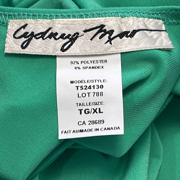 Cydney Mar Bright Green Tank Top, EUC, SZ XL - Picture 5 of 6